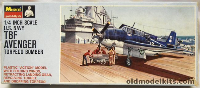 Monogram 1/48 Grumman TBF Avenger - Blue Box Issue, PA31-150 plastic model kit